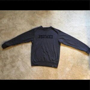 New The North Face Explore felt graphic boxy relaxed fit crewneck sweatshirt